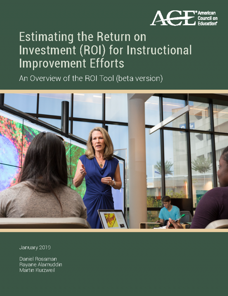 Document Cover for Estimating ROI Instructional Improvement