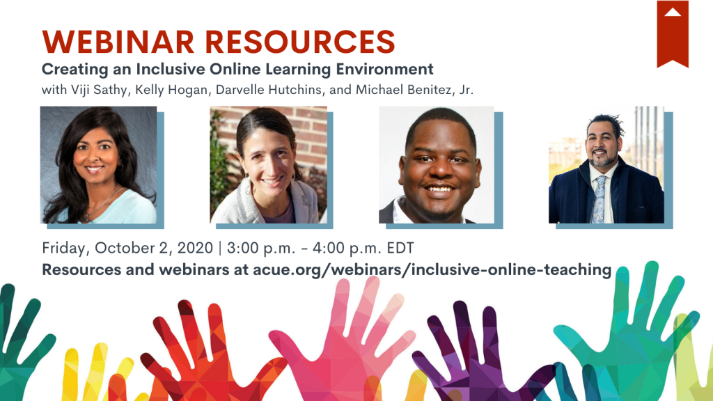 Inclusive Online Teaching Webinar #1