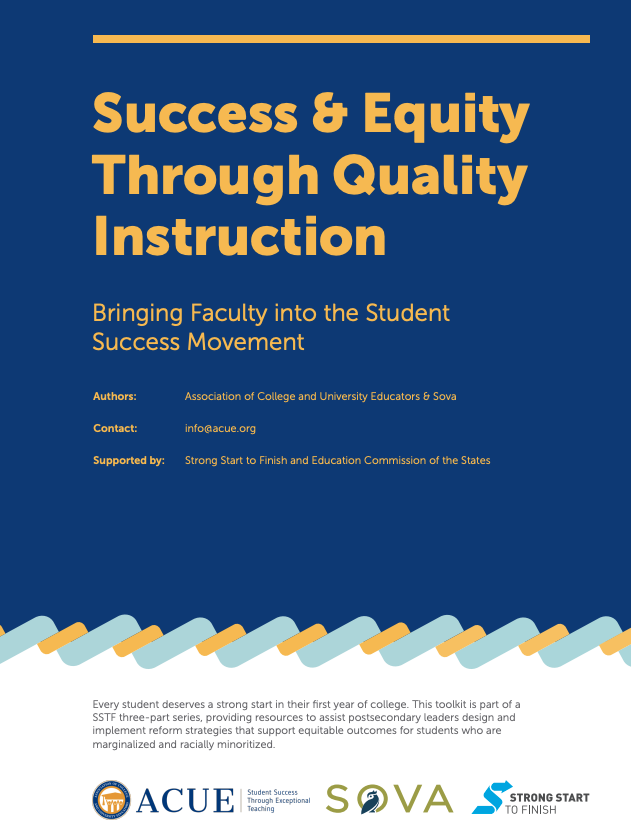 Document Cover: Success & Equity Through Quality Instruction