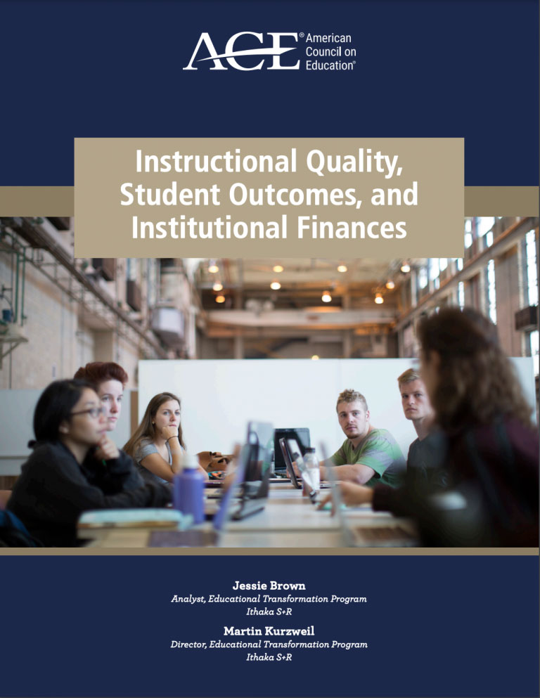 Cover: Instructional Quality, Student Outcomes, and Institutional Finances
