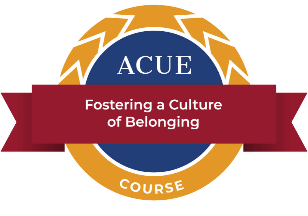 Badge for the Fostering a Culture of Belonging course