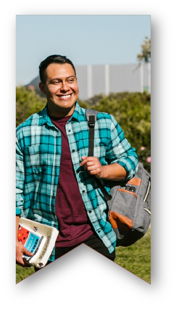 About-center-ribbon-3 Students on campus image center
