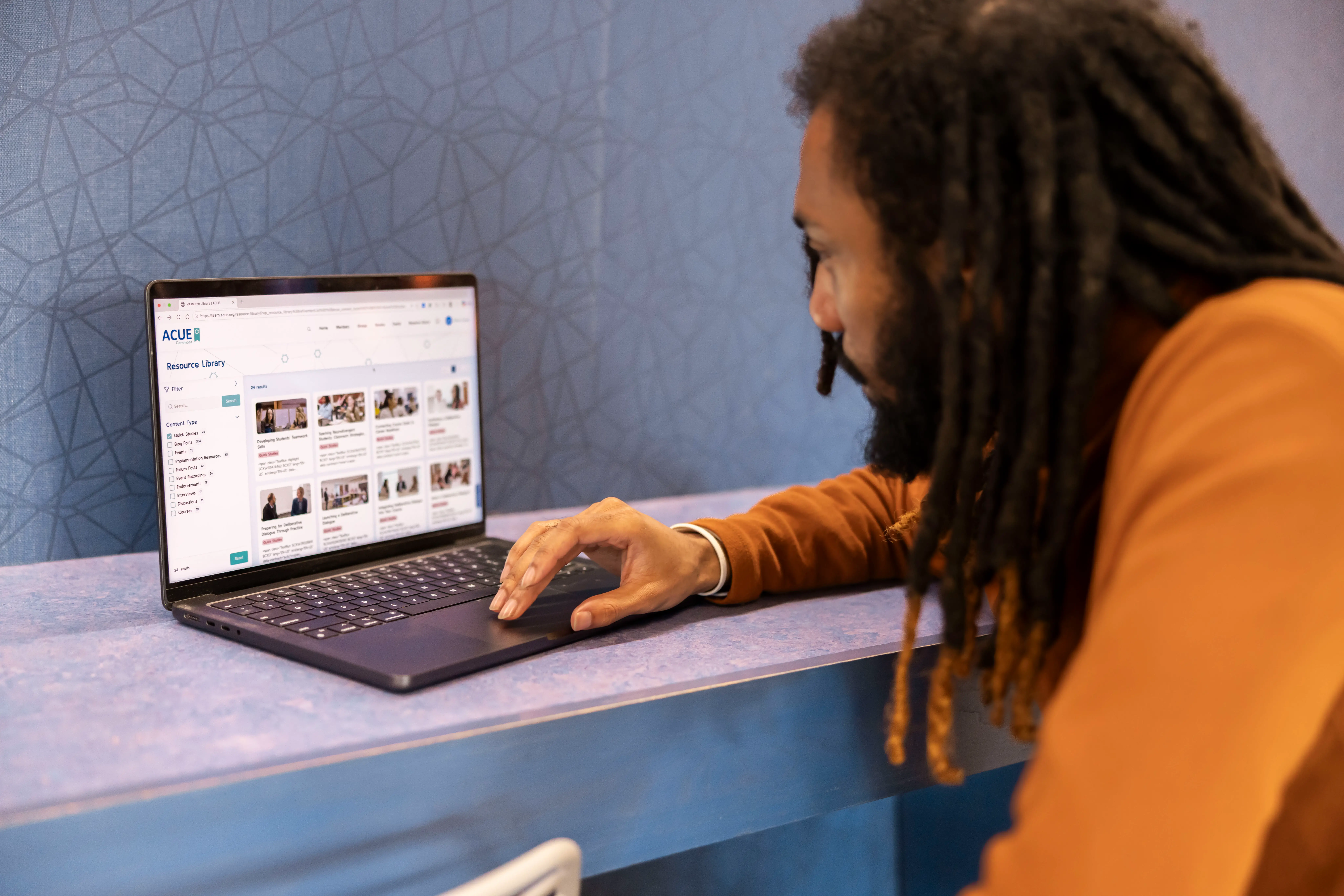 Instructor on ACUE Commons website earning the Holistic Student Support Endorsement.