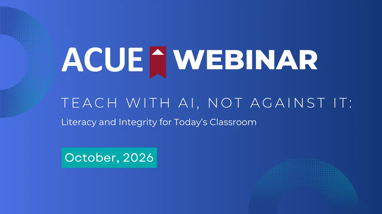 Webinar: Teach With AI Not Against It